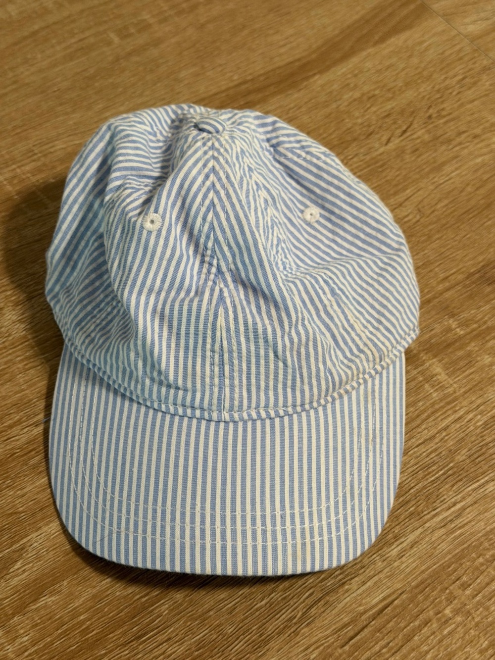 NWT J.Crew Blue White Striped Baseball Cap Women’s Hat